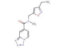 N-[(3-ethylisoxazol-5-yl)methyl]-N-methyltetrazolo[1,5-a]pyridine-7-carboxamide