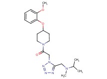 N-[(1-{2-[4-(2-methoxyphenoxy)-1-piperidinyl]-2-oxoethyl}-1H-tetrazol-5-yl)methyl]-N-methyl-2-propanamine