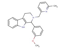 1-(3-methoxyphenyl)-2-[(6-methyl-2-pyridinyl)methyl]-2,3,4,9-tetrahydro-1H-beta-carboline