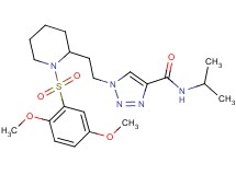 1-(2-{1-[(2,5-dimethoxyphenyl)sulfonyl]-2-piperidinyl}ethyl)-N-isopropyl-1H-1,2,3-triazole-4-carboxamide