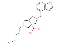 (3aS*,6aS*)-2-(1H-indol-4-ylmethyl)-5-[3-(methylthio)propyl]hexahydropyrrolo[3,4-c]pyrrole-3a(1H)-carboxylic acid