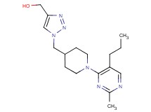 (1-{[1-(2-methyl-5-propyl-4-pyrimidinyl)-4-piperidinyl]methyl}-1H-1,2,3-triazol-4-yl)methanol trifluoroacetate (salt)