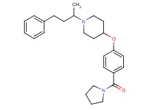 1-(1-methyl-3-phenylpropyl)-4-[4-(1-pyrrolidinylcarbonyl)phenoxy]piperidine