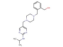 {2-[(4-{[2-(isopropylamino)pyrimidin-5-yl]methyl}piperazin-1-yl)methyl]phenyl}methanol