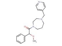 1-[methoxy(phenyl)acetyl]-4-(pyridin-4-ylmethyl)-1,4-diazepane