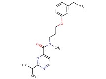 N-[3-(3-ethylphenoxy)propyl]-2-isopropyl-N-methylpyrimidine-4-carboxamide