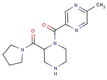 2-methyl-5-{[2-(1-pyrrolidinylcarbonyl)-1-piperazinyl]carbonyl}pyrazine