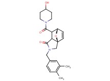 (3aR*,6S*)-2-(3,4-dimethylbenzyl)-7-[(4-hydroxypiperidin-1-yl)carbonyl]-2,3,7,7a-tetrahydro-3a,6-epoxyisoindol-1(6H)-one