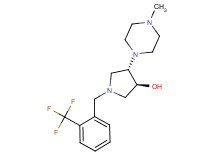 (3S*,4S*)-4-(4-methylpiperazin-1-yl)-1-[2-(trifluoromethyl)benzyl]pyrrolidin-3-ol