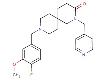 9-(4-fluoro-3-methoxybenzyl)-2-(pyridin-4-ylmethyl)-2,9-diazaspiro[5.5]undecan-3-one