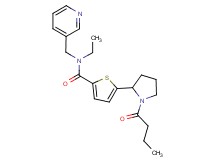 5-(1-butyryl-2-pyrrolidinyl)-N-ethyl-N-(3-pyridinylmethyl)-2-thiophenecarboxamide