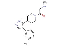 N-methyl-2-{4-[4-(3-methylphenyl)-1H-pyrazol-5-yl]-1-piperidinyl}-2-oxoethanamine hydrochloride