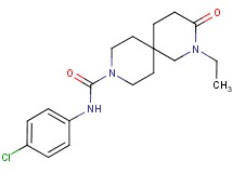 N-(4-chlorophenyl)-2-ethyl-3-oxo-2,9-diazaspiro[5.5]undecane-9-carboxamide