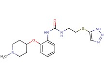 N-{2-[(1-methylpiperidin-4-yl)oxy]phenyl}-N'-[2-(1H-1,2,3-triazol-5-ylthio)ethyl]urea