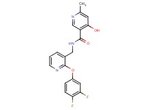 N-{[2-(3,4-difluorophenoxy)-3-pyridinyl]methyl}-4-hydroxy-6-methylnicotinamide