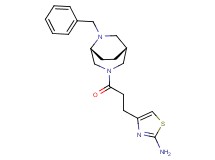 4-{3-[(1R*,5R*)-6-benzyl-3,6-diazabicyclo[3.2.2]non-3-yl]-3-oxopropyl}-1,3-thiazol-2-amine