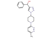 {1-[1-(6-methyl-3-pyridazinyl)-4-piperidinyl]-1H-1,2,3-triazol-4-yl}(phenyl)methanol