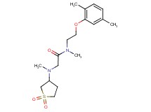 N-[2-(2,5-dimethylphenoxy)ethyl]-2-[(1,1-dioxidotetrahydro-3-thienyl)(methyl)amino]-N-methylacetamide