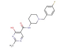 N-[1-(4-fluorobenzyl)piperidin-3-yl]-4-hydroxy-2-methylpyrimidine-5-carboxamide