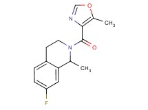 7-fluoro-1-methyl-2-[(5-methyl-1,3-oxazol-4-yl)carbonyl]-1,2,3,4-tetrahydroisoquinoline