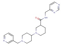 1'-(pyridin-3-ylmethyl)-N-(pyrimidin-4-ylmethyl)-1,4'-bipiperidine-3-carboxamide
