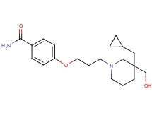 4-{3-[3-(cyclopropylmethyl)-3-(hydroxymethyl)-1-piperidinyl]propoxy}benzamide