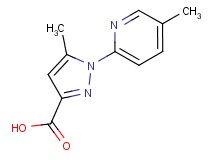 5-methyl-1-(5-methylpyridin-2-yl)-1H-pyrazole-3-carboxylic acid