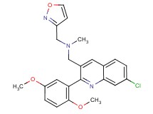 1-[7-chloro-2-(2,5-dimethoxyphenyl)-3-quinolinyl]-N-(3-isoxazolylmethyl)-N-methylmethanamine