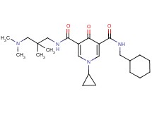 N-(cyclohexylmethyl)-1-cyclopropyl-N'-[3-(dimethylamino)-2,2-dimethylpropyl]-4-oxo-1,4-dihydro-3,5-pyridinedicarboxamide