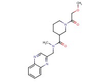 1-(methoxyacetyl)-N-methyl-N-(2-quinoxalinylmethyl)-3-piperidinecarboxamide