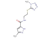 3-methyl-N-{2-[(1-methyl-1H-tetrazol-5-yl)thio]ethyl}-1H-pyrazole-5-carboxamide