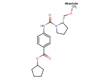 cyclopentyl 4-({[(2S)-2-(methoxymethyl)pyrrolidin-1-yl]carbonyl}amino)benzoate