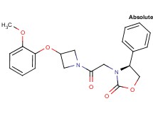 (4S)-3-{2-[3-(2-methoxyphenoxy)azetidin-1-yl]-2-oxoethyl}-4-phenyl-1,3-oxazolidin-2-one