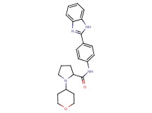 N-[4-(1H-benzimidazol-2-yl)phenyl]-1-(tetrahydro-2H-pyran-4-yl)prolinamide