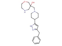 6-{[4-(3-benzyl-1H-pyrazol-5-yl)-1-piperidinyl]methyl}-1,4-oxazepan-6-ol dihydrochloride
