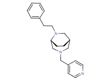 (1S*,5R*)-6-(2-phenylethyl)-3-(4-pyridinylmethyl)-3,6-diazabicyclo[3.2.2]nonane