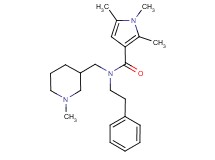 1,2,5-trimethyl-N-[(1-methylpiperidin-3-yl)methyl]-N-(2-phenylethyl)-1H-pyrrole-3-carboxamide