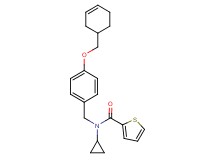 N-[4-(3-cyclohexen-1-ylmethoxy)benzyl]-N-cyclopropyl-2-thiophenecarboxamide