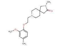 8-[2-(2-methoxy-4-methylphenoxy)ethyl]-2-methyl-2,8-diazaspiro[4.5]decan-3-one