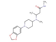 3-[[1-(1,3-benzodioxol-5-yl)piperidin-4-yl](methyl)amino]-N-methylbutanamide