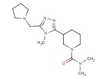 N,N-dimethyl-3-[4-methyl-5-(pyrrolidin-1-ylmethyl)-4H-1,2,4-triazol-3-yl]piperidine-1-carboxamide
