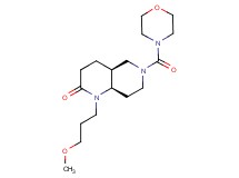 (4aS*,8aR*)-1-(3-methoxypropyl)-6-(morpholin-4-ylcarbonyl)octahydro-1,6-naphthyridin-2(1H)-one