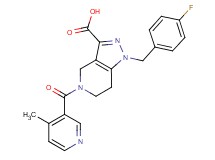 1-(4-fluorobenzyl)-5-[(4-methylpyridin-3-yl)carbonyl]-4,5,6,7-tetrahydro-1H-pyrazolo[4,3-c]pyridine-3-carboxylic acid