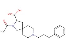 2-acetyl-8-(3-phenylpropyl)-2,8-diazaspiro[4.5]decane-3-carboxylic acid