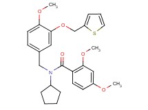 N-cyclopentyl-2,4-dimethoxy-N-[4-methoxy-3-(2-thienylmethoxy)benzyl]benzamide