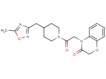 4-(2-{4-[(5-methyl-1,2,4-oxadiazol-3-yl)methyl]piperidin-1-yl}-2-oxoethyl)-2H-1,4-benzoxazin-3(4H)-one