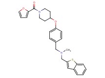 (1-benzothien-2-ylmethyl)(4-{[1-(2-furoyl)-4-piperidinyl]oxy}benzyl)methylamine