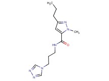 1-methyl-3-propyl-N-[3-(4H-1,2,4-triazol-4-yl)propyl]-1H-pyrazole-5-carboxamide