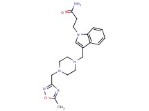 3-[3-({4-[(5-methyl-1,2,4-oxadiazol-3-yl)methyl]piperazin-1-yl}methyl)-1H-indol-1-yl]propanamide