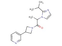 3-{1-[2-(2-isopropyl-1H-imidazol-1-yl)propanoyl]-3-azetidinyl}pyridine